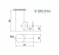 SOPORTE DUCHA ORIENTABLE ELO BRUMA